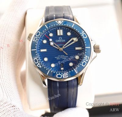 Swiss Copy Omega Diver 300m Clone 8800 Blue Dial Blue Ceramic Bezel